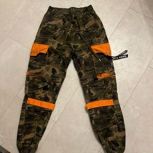 Army pants with Josh string at the bottoms